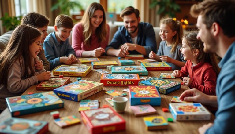 découvrez notre sélection des 11 jeux de société incontournables à partager en famille ! profitez de moments ludiques, de rires et de complicité avec des jeux adaptés à tous les âges. idéal pour passer du bon temps ensemble !